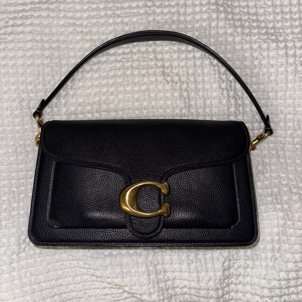 Coach Black Leather Shoulder Bag